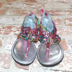 Healthtex Pink Spaghetti Sandals